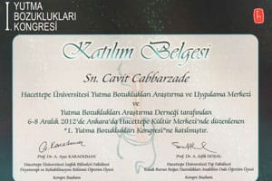 1. Yutma Bozuklukları Kongresi — Ankara, 6–8 Aralık 2012